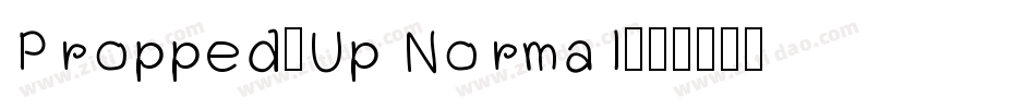 Propped-Up Normal字体转换